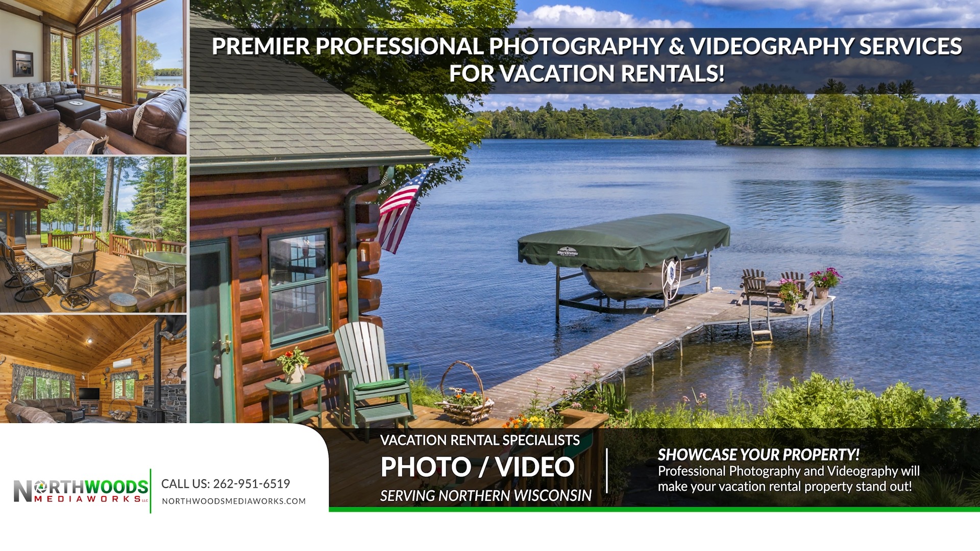 Are you in need of professional photography or video for your real estate or vacation rental? 📸 With over 10 years of full time experience and being one of the first commercial drone operators in northern Wisconsin, we provide you the highest quality media with unmatched customer service. Send us a message with your project needs!
𝙒𝙝𝙖𝙩 𝙘𝙖𝙣 𝙬𝙚 𝙘𝙖𝙥𝙩𝙪𝙧𝙚 𝙛𝙤𝙧 𝙮𝙤𝙪?